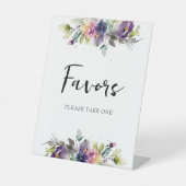 Signe De Table Aquarelle Fleurs Faveurs (Recto)