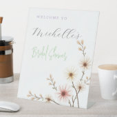 Signe De Table Aquarelle Fleurs Fête des mariées mignonne (In SItu)