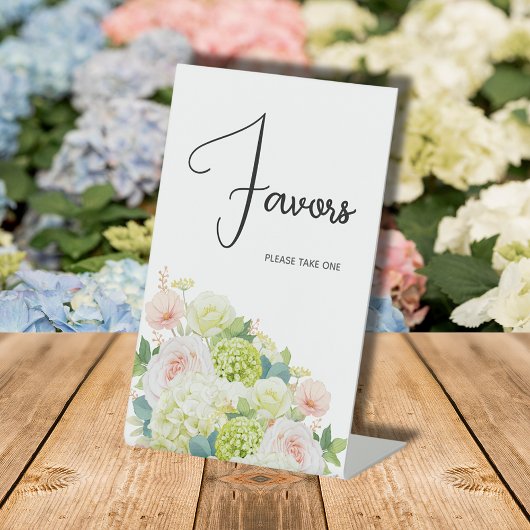 Signe De Table Aquarelle Floral Fête des mariées Faveurs