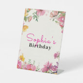 Signe De Table Aquarelle Florale (Recto)