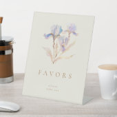 Signe De Table Aquarelle Iris Party Faveurs (In SItu)