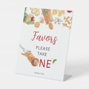 Signe De Table Aquarelle italienne 1er anniversaire