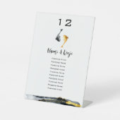 Signe De Table Aquarelle Koi Fish Mariage (Recto)