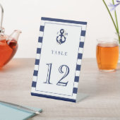 Signe De Table Aquarelle marine Ancre nautique Mariage de monogra (In SItu)