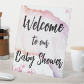 Signe De Table Aquarelle Ombre (In SItu)