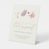 Signe De Table Aquarelle Papillons L'amour est Fête des mariées d (Recto)