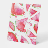 Signe De Table Aquarelle pastèque 1 (Recto)
