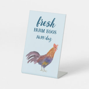 Signe De Table Aquarelle Poulets et Oeufs à vendre PERSONNALISÉ
