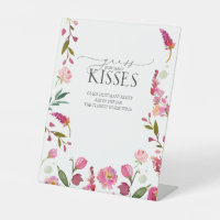 Aquarelle rose Fleurs Combien de baisers