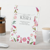 Signe De Table Aquarelle rose Fleurs Combien de baisers (In SItu)