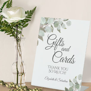 Signe De Table Aquarelle rustique Eucalyptus Mariage Cadeaux & Ca