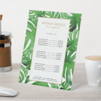 Aquarelle Tropical Monstera Feuille Motif