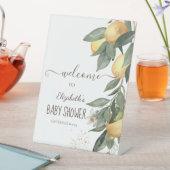 Signe De Table Aquarelle Vert citron (In SItu)