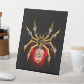 Signe De Table Araignée en vapeur noire (In SItu)