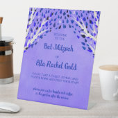 Signe De Table Arbre de la vie étoiles Custom Bat Bar Mitzvah Sig (In SItu)