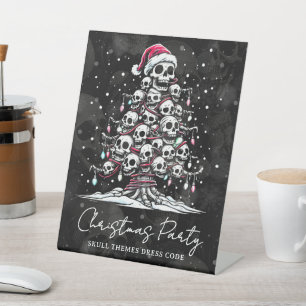 Signe De Table Arbre de Noël crâne Pantalon de pyjama squelette C