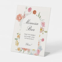 Arc de fleurs de printemps colorées Bar à Mimosa