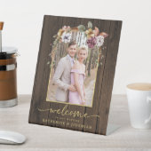 Signe De Table Arc Floral en Bois Rustique Accueil Mariage photo (In SItu)