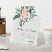 Signe De Table Arc floral tropical Mimosa Bar (In SItu)