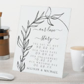 Signe De Table Arc minimal Notre histoire d'amour Mariage (In SItu)