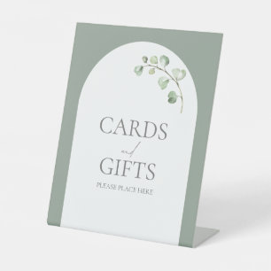 Signe De Table Arc vert moderne Sage Mariage Botanique Cadeau
