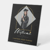 Signe De Table Arch Tassels Cadre Photo Graduation Party Bienvenu (Recto)