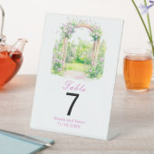 Signe De Table Arche de mariage florale de printemps (In SItu)