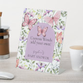 Signe De Table Arche Papillon rose Lavender Arch Mots personnalis (In SItu)