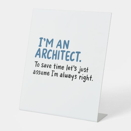 Signe De Table Architect - I'm (Recto)