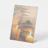 Signe De Table Aromatherapy Spa Skin Care Salon Price List (Recto)