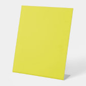 Signe De Table Arrière - plan vibrant Solid Jaune (Recto)