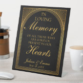 Signe De Table Art Déco dans la table de mémoire amoureuse (In SItu)