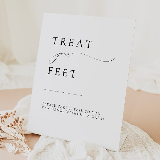 Signe De Table ASHER Elegant Calligraphie Mariage Flip Flop