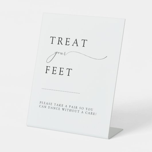 Signe De Table ASHER Elegant Calligraphie Mariage Flip Flop (Recto)