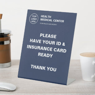 Signe De Table Assurance Logo Médicale Clinique Santé sur mesure