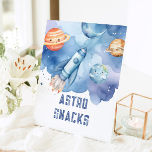 Signe De Table Astro Snacks Extérieur planètes fête d'anniversair