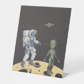 Signe De Table Astronaute et alien (Recto)