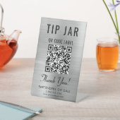 Signe De Table Astuce Jar QR Code Tablett Argent (In SItu)