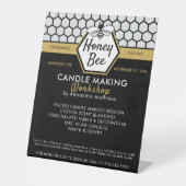 Signe De Table Atelier moderne Honey Bee Honeypeb Black Yellow (Recto)