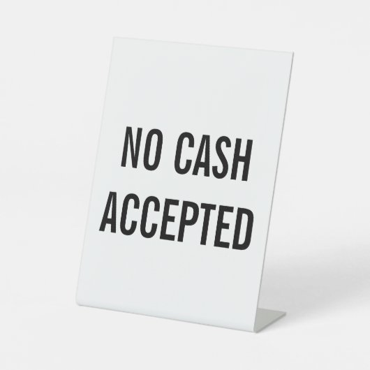 Signe De Table Aucun encaissement accepté (Recto)