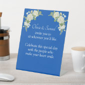 Signe De Table Aucun tableau de sièges - Mariage Cobalt bleu et b (In SItu)