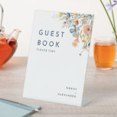 Signe De Table Audacieux livre d'hôtes Mariage floral élégant (In SItu)