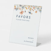 Signe De Table Audacieux mariage floral Faveurs (Recto)