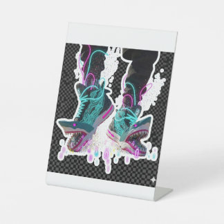 Signe De Table Autocollant Cyberpunk Requin Brainrot