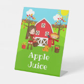 Signe De Table Automne Barnyard Anniversaire Brown Coiffeuse (Recto)