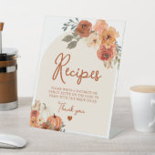 Signe De Table Automne Boho Terracotta Citrouille Recettes Fêtes (In SItu)