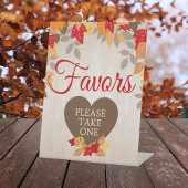 Signe De Table Automne Favoriser la mariée ou le Mariage