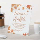 Signe De Table Automne Feuilles Baby shower Déchets Raffle (In SItu)