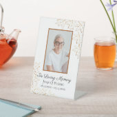 Signe De Table Automne Feuilles de l'érable Fête de la vie funéra (In SItu)