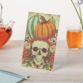 Signe De Table Automne/Halloween/citrouille/squelette (In SItu)